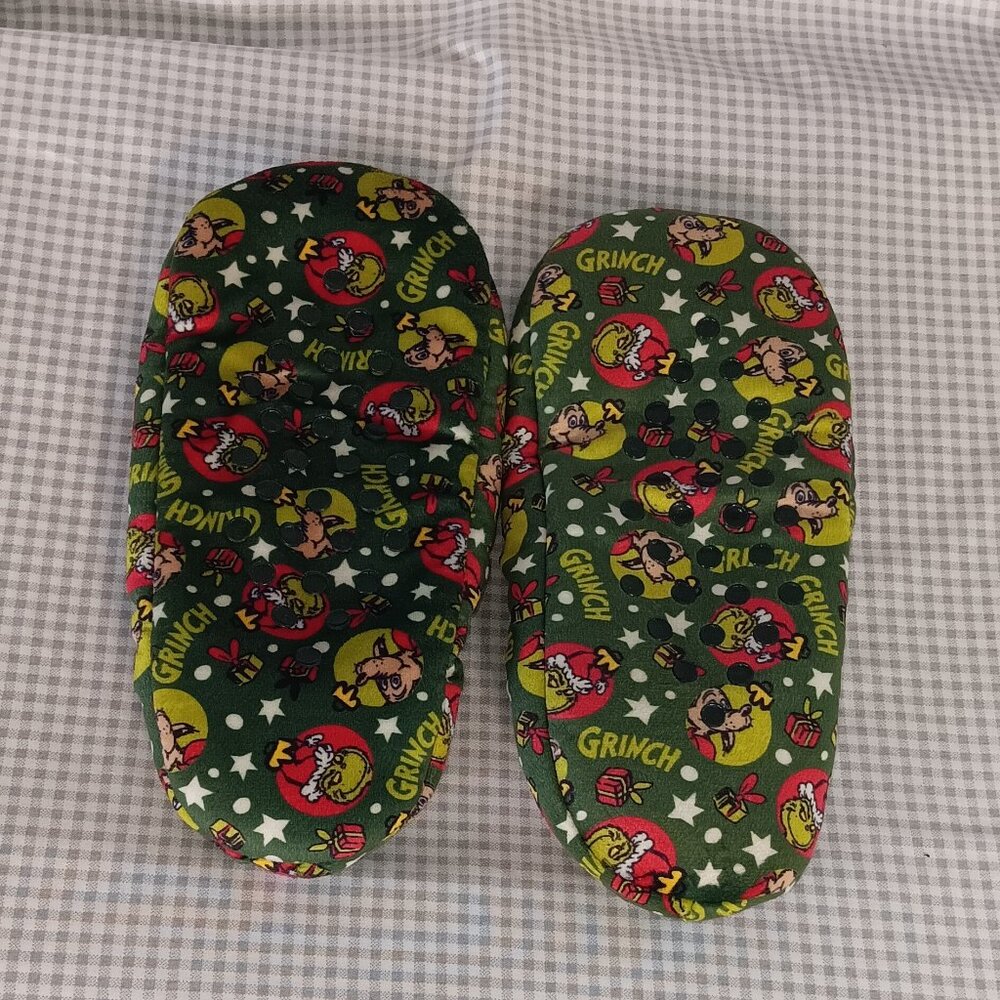 Lot of 4 Disney Nightmare Before Christmas, Grinch, Reindeer Slippers Size 9/10 - Picture 7 of 9